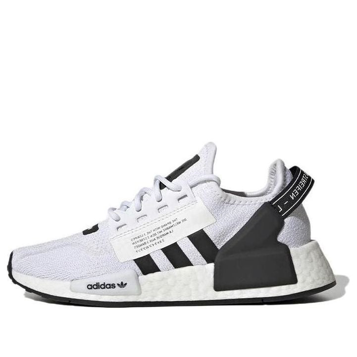 (GS) adidas NMD_R1 V2 'White Black' HP2942