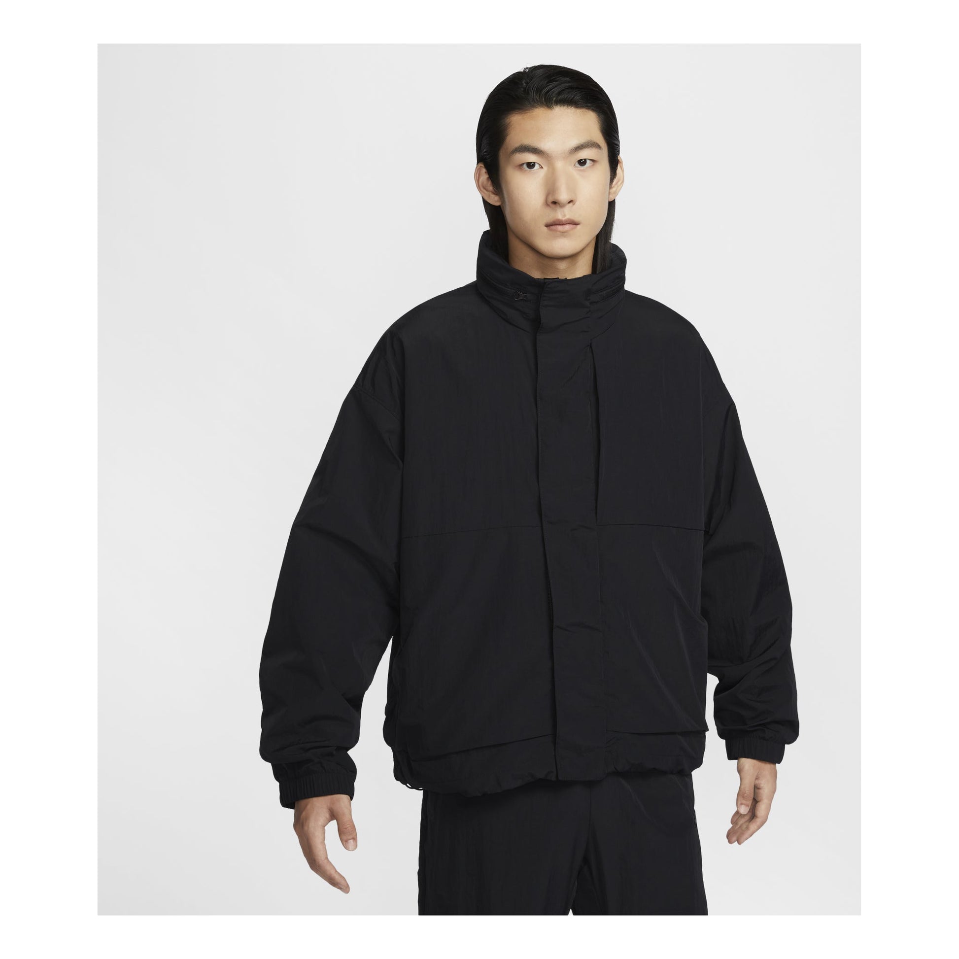 Nike Tech Jacket Asia Sizing 'Black' FZ0715-010