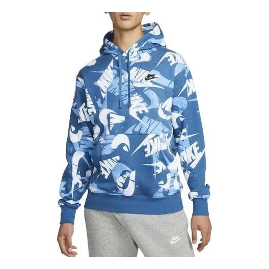 Men's Nike Alphabet Logo Full Print Blue DM6882-407