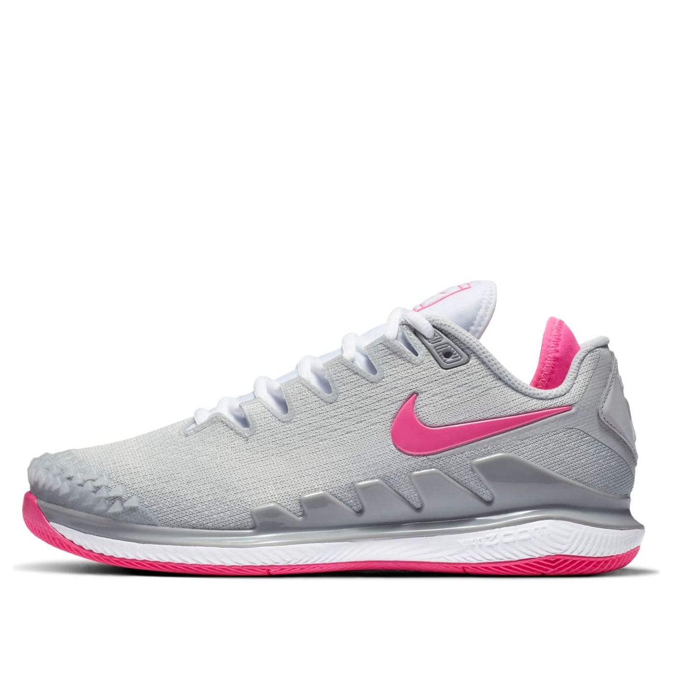 (WMNS) Nike Court Air Zoom Vapor X Knit 'Grey Pink' AR8835-004