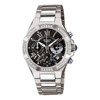 CASIO SHEEN Waterproof Stainless Steel Strap Black Analog SHN-5504D-1ADR