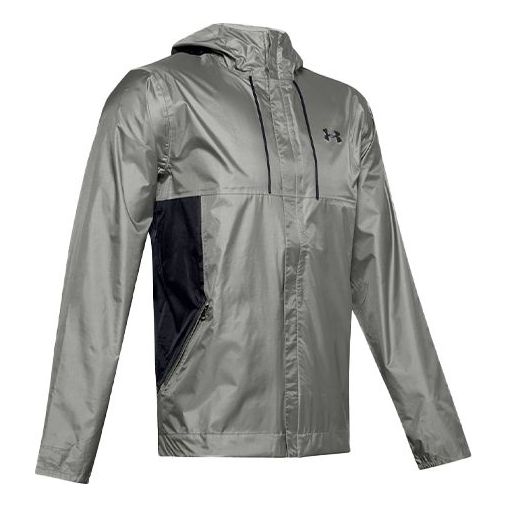 Men's Under Armour Cloudburst Shell Training Sports Jacket Green 1350950-388