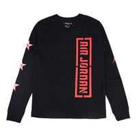 Air Jordan Round Neck Long Sleeves T-Shirt Men's Black AT9071-010