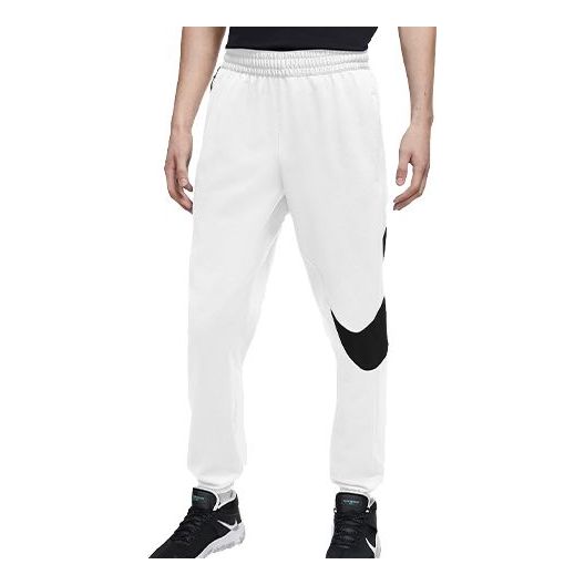 Nike Colorblock Large Logo Loose Athleisure Casual Sports Long Pants White CK6613-100