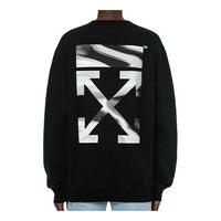 Off-White Arrow Liquid Melt Crewneck 'Black/Grey' OWBA055R21JER0011009