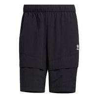 adidas originals Adicolor Shorts Solid Color Pocket Athleisure Casual Sports Black HM8035