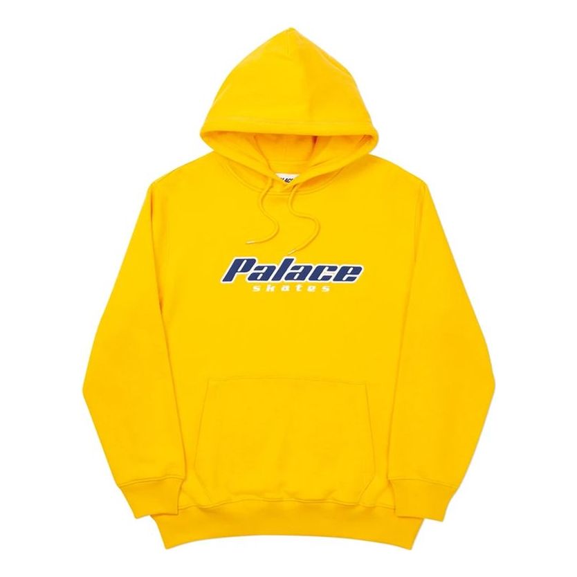 PALACE Drawstring hooded Alphabet Printing Long Sleeves Unisex Yellow P19CS135