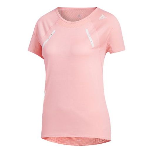 (WMNS) adidas Heat.rdy Tee Running Sports Short Sleeve Pink FN5817