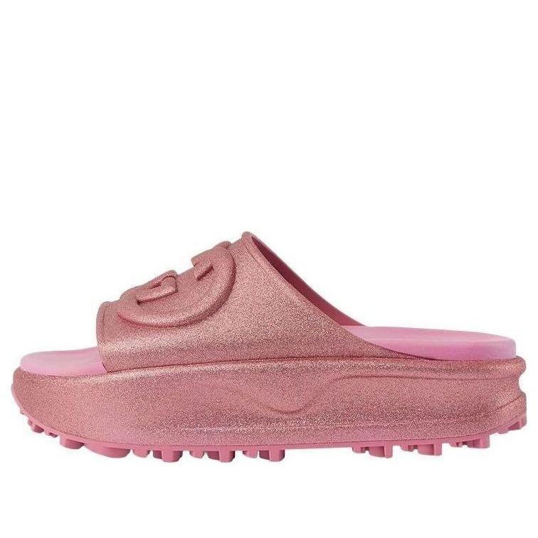 (WMNS) Gucci Interlocking G Slides 'Metalic Rose' 725541-JAAC8-5914