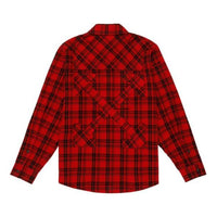 Off-White c/o Virgil Abloh Flannel Check Shirt For Men Red OMGA098R20G710212001