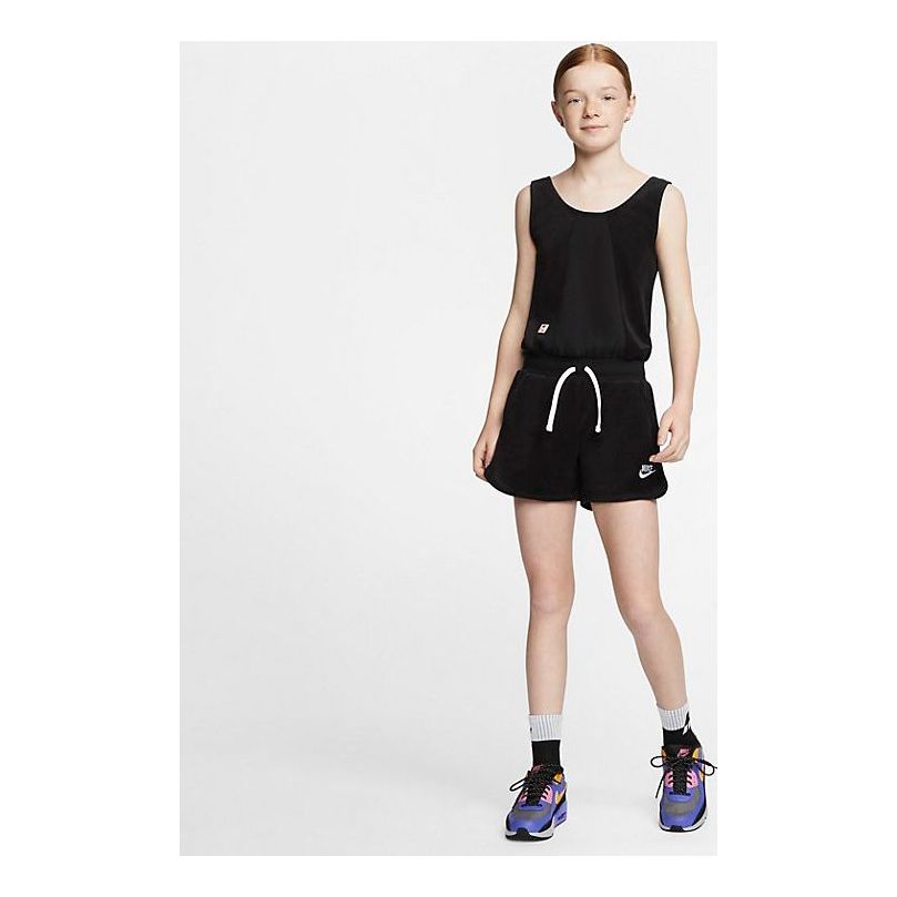(GS) G Nike Sportswear HERITAGE ROMPER Black CJ7543-010