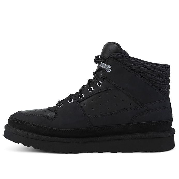 UGG Highland Sport Hiker Mid High Top Fleece Lined Black 1112384-BTNL