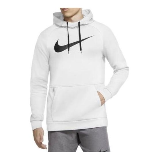 Nike Dri-fit Pullover Training Hoodie 'White Black' DV8008-100