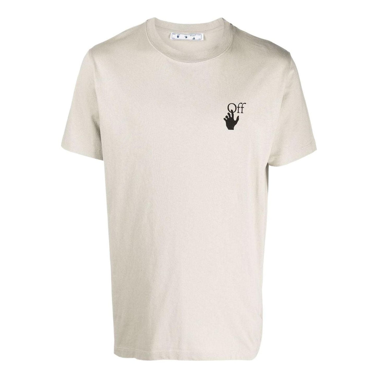 Off-White Arrow Logo Printing Round Neck Short Sleeve Creamy White OMAA027F21JER0091710