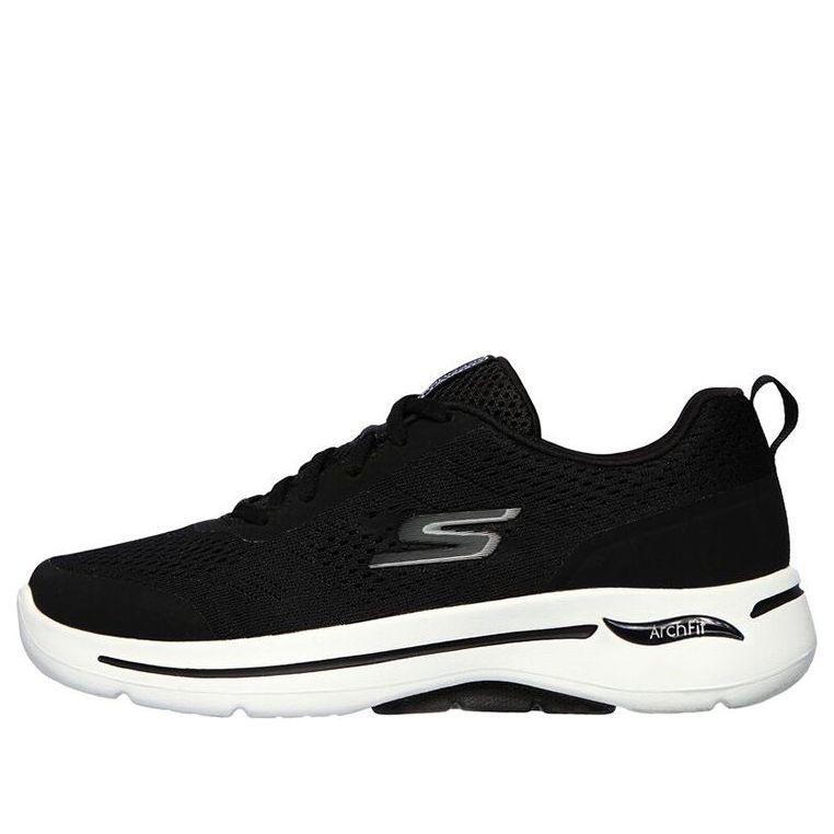 (WMNS) Skechers GO WALK Arch Fit 'Motion Breeze - Black White' 124404-BKW