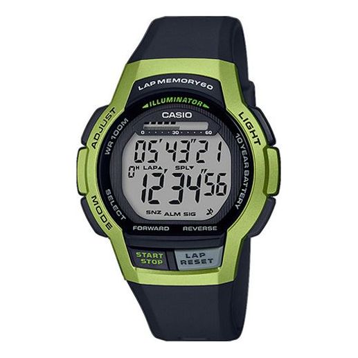 CASIO Waterproof Sports Shockproof Black Strap Black Digital WS-1000H-3A