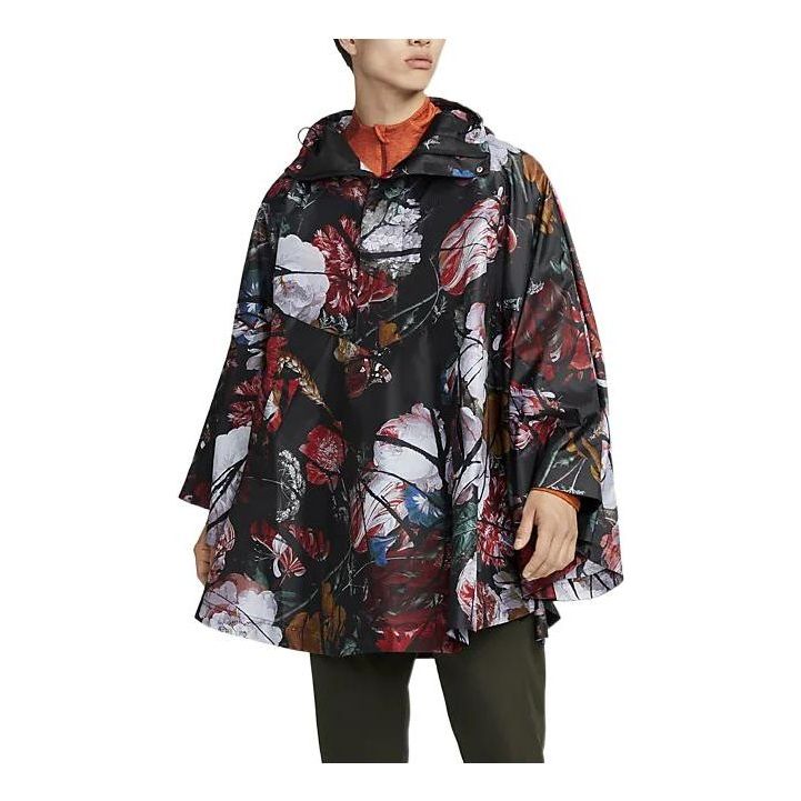 Nike NSW floral poncho 'Black' DX8051-010