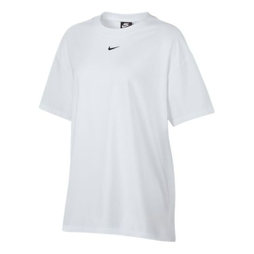 (WMNS) Nike Sportswear Short Sleeve Tops Loose White AR3146-100