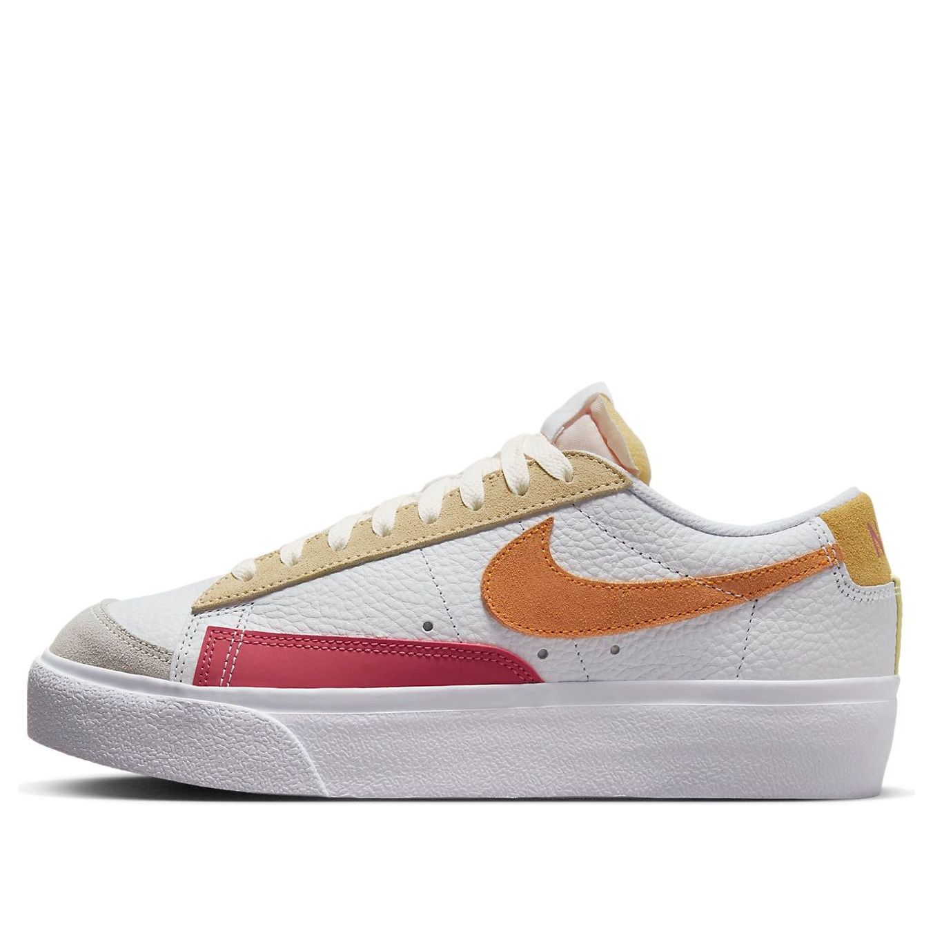(WMNS) Nike Blazer Platform 'White Yellow Brown' FN5171-100