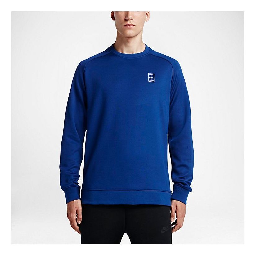 Nike Court Fleece Crew 'Deep Royal Metallic Silver' 744010-455