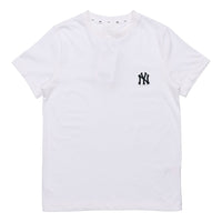 MLB New York Yankees Round Neck Short Sleeve Unisex White 31TS05031-50W