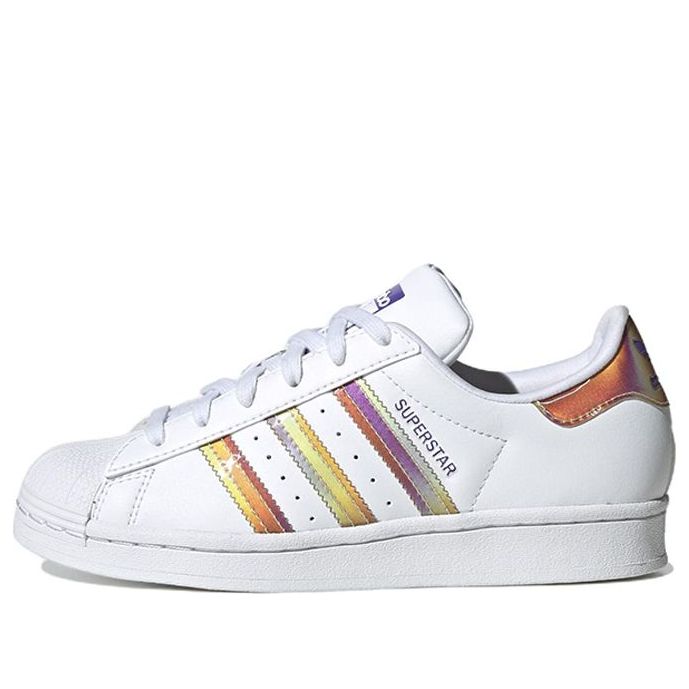 (GS) adidas Superstar J 'Iridescent - White' HQ4346