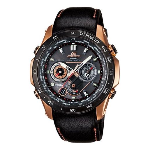 Casio Edifice Analog Watch 'Black Brown Gold' EQW-M1000L-1A2D