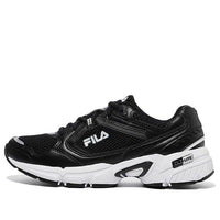 FILA Wear-Resistant Shock Absorption Low Top Casual Black White Korean Version 'Black White' 1RM01141E_021