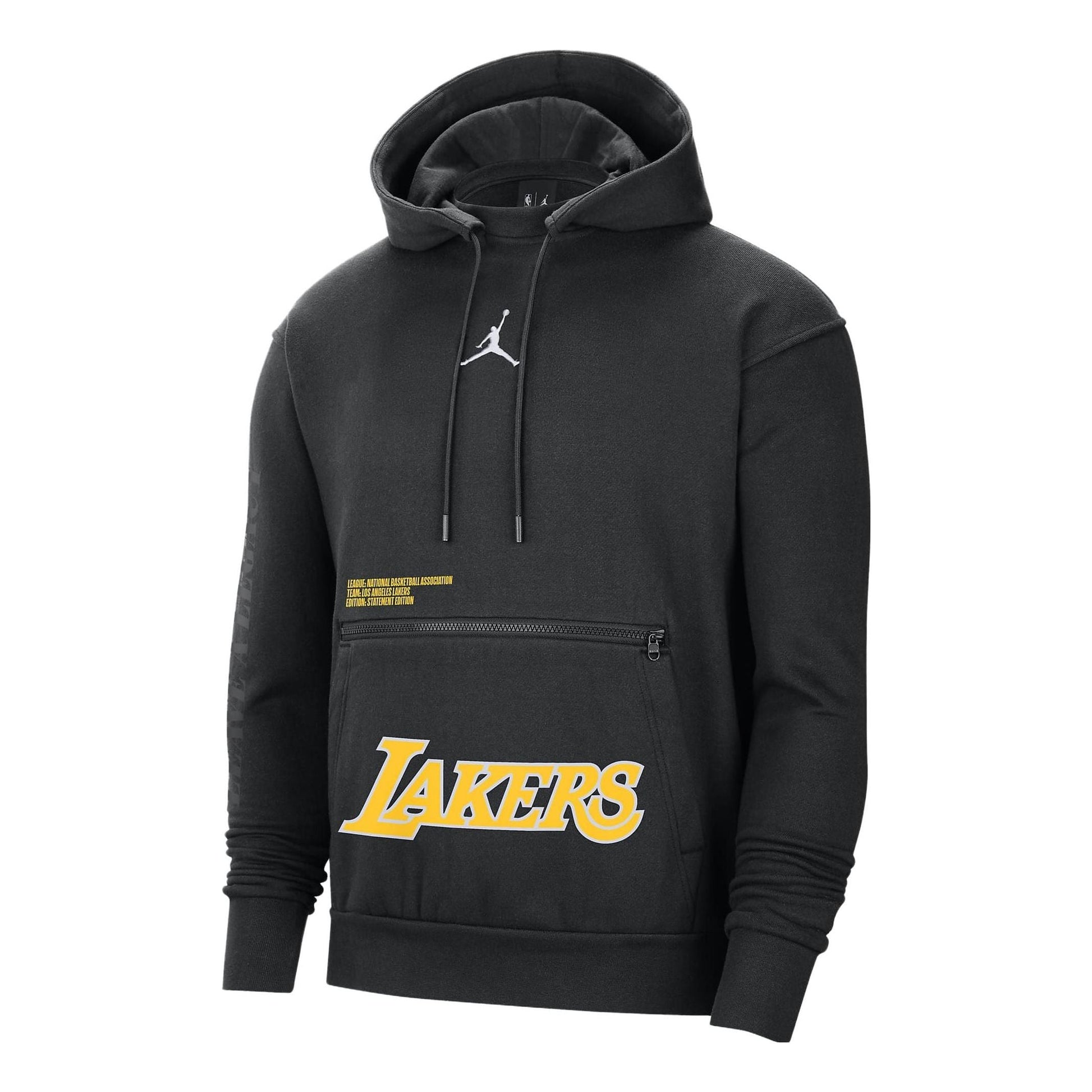 Air Jordan x NBA Los Angeles Lakers Courtside State EditionFleece Pullover Hoodie 'Black' DN4717-010