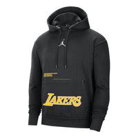 Air Jordan x NBA Los Angeles Lakers Courtside State EditionFleece Pullover Hoodie 'Black' DN4717-010
