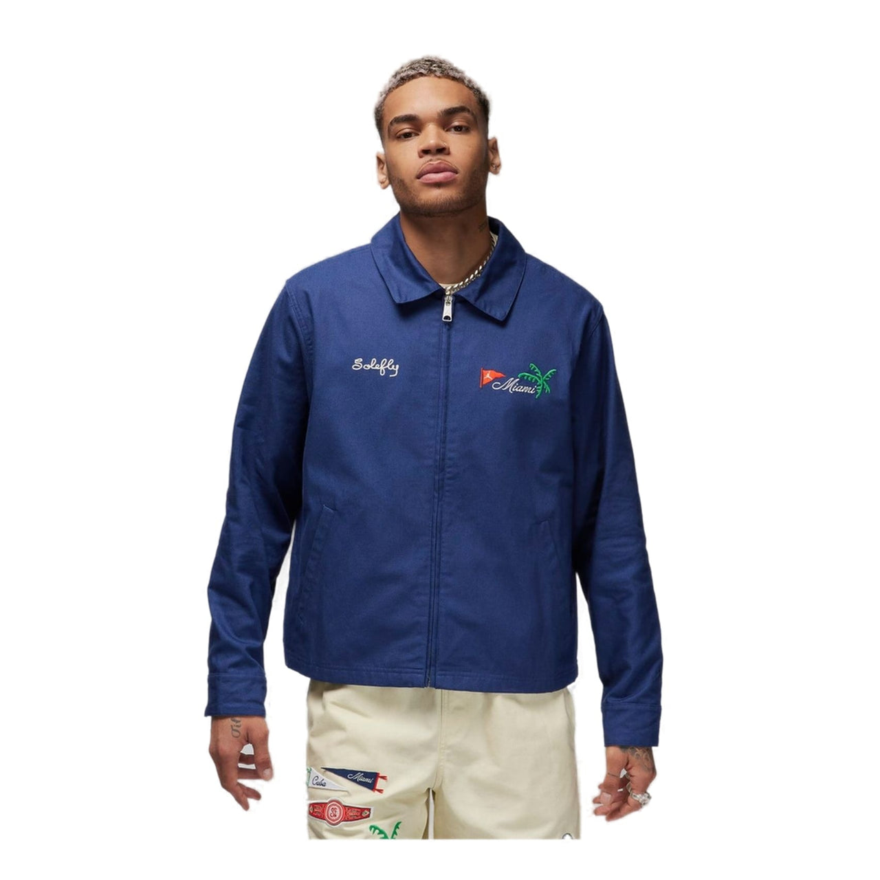 Air Jordan x SoleFly Coaches Jacket 'Blue' FQ3804-410