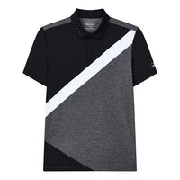FILA SS21 Colorblock Breathable Athleisure Casual Sports Short Sleeve polo Black A11M135173F-ZA