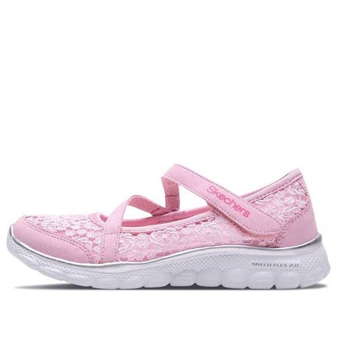 (GS) Skechers Flex 2.0 'Pink Silver' 85219L-PKSL