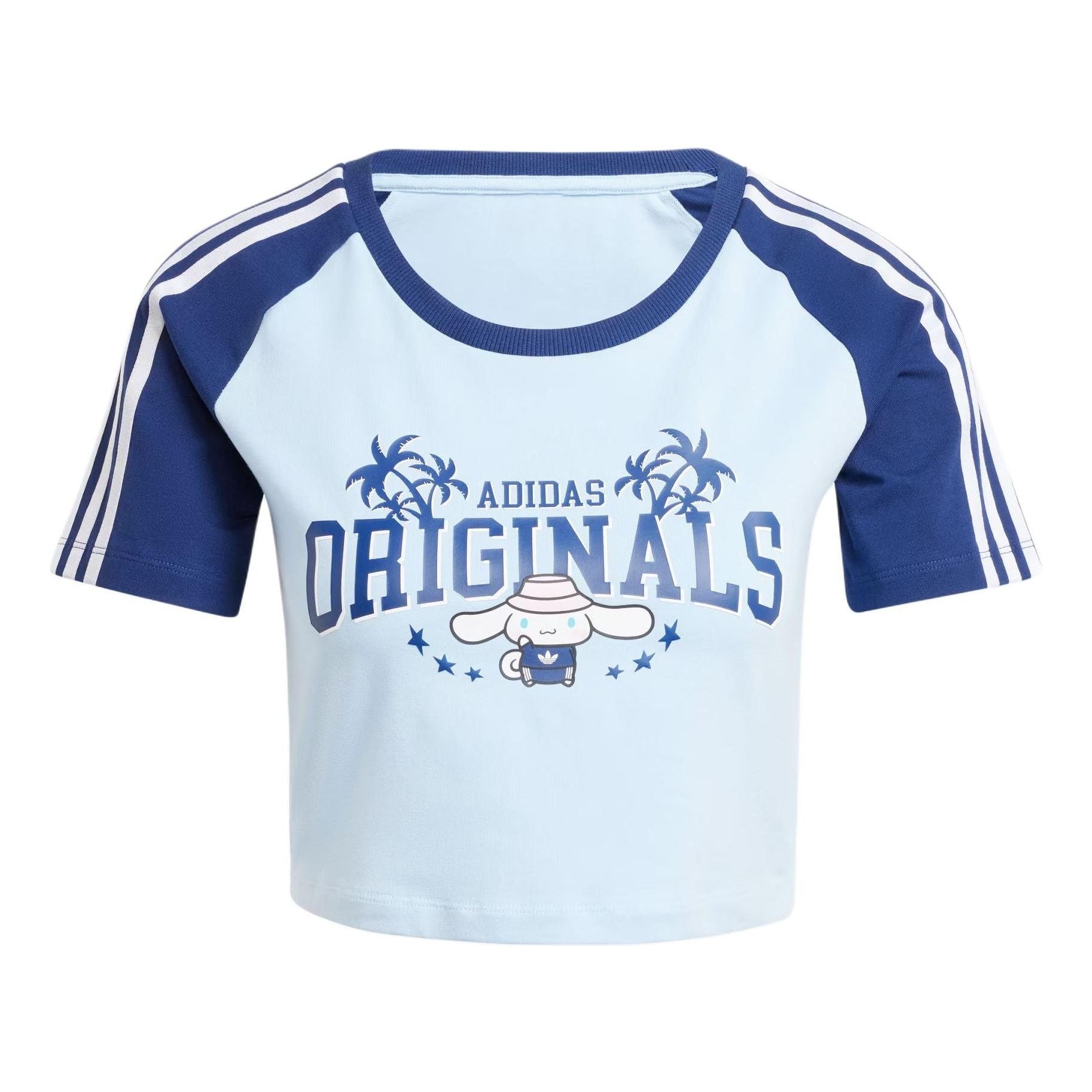 (WMNS) adidas Originals x Hello Kitty Graphic T-shirt Asia Sizing 'Blue' JH3175