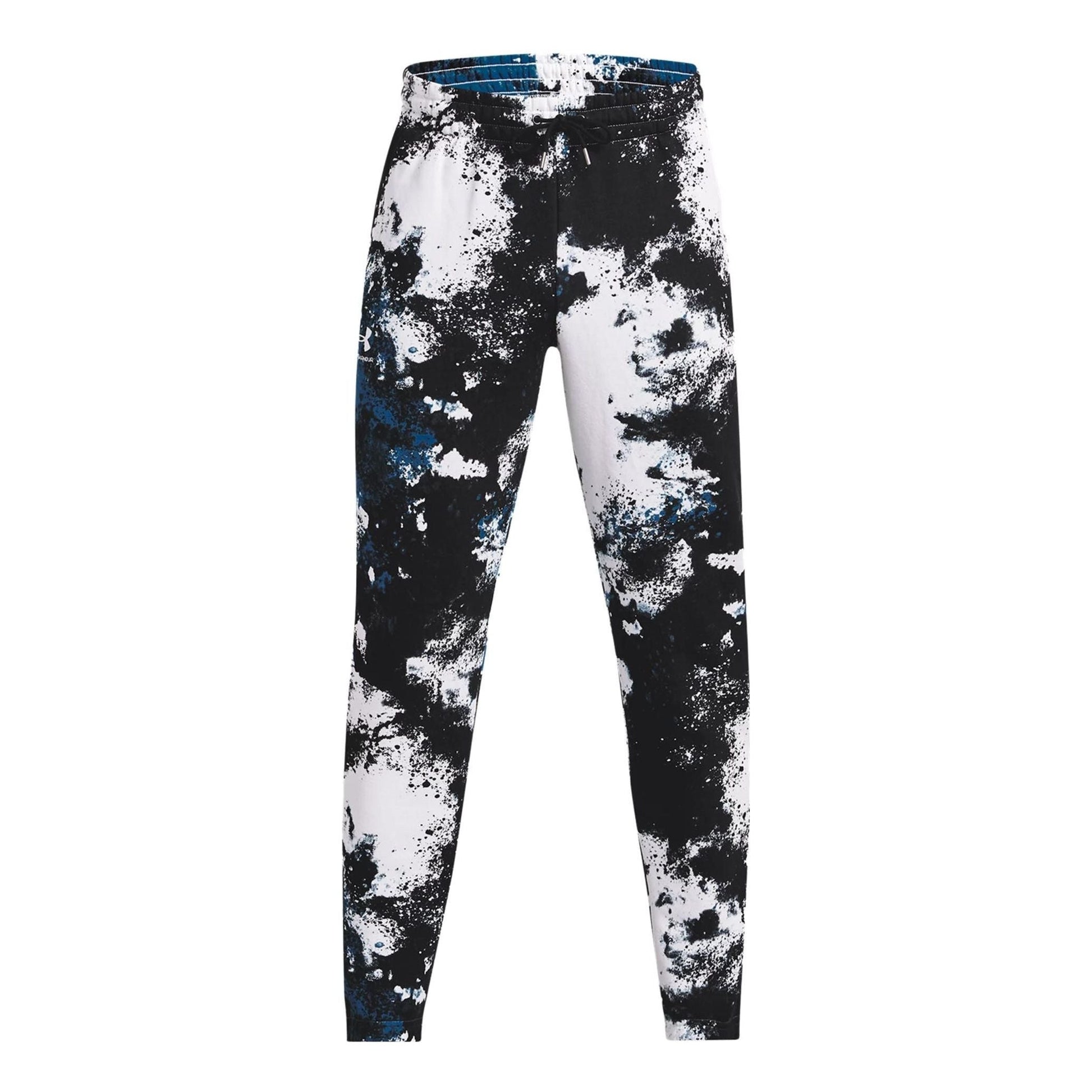 Under Armour Essential Fleece Paint Joggers 'White Blue' 1382315-101