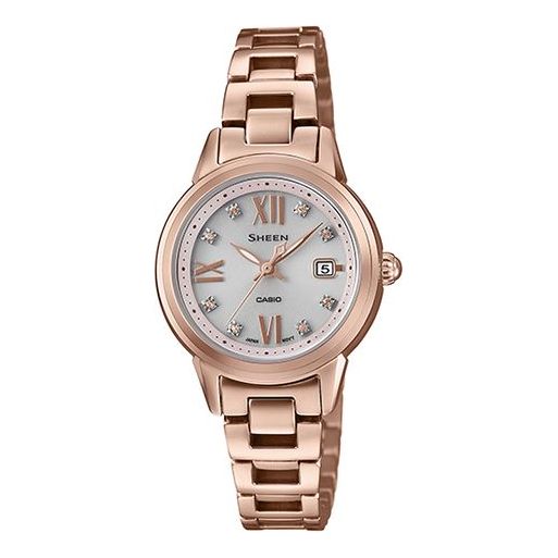 CASIO Waterproof SHEEN Solar Powered Rose Gold Analog SHE-4522CG-4AUPR