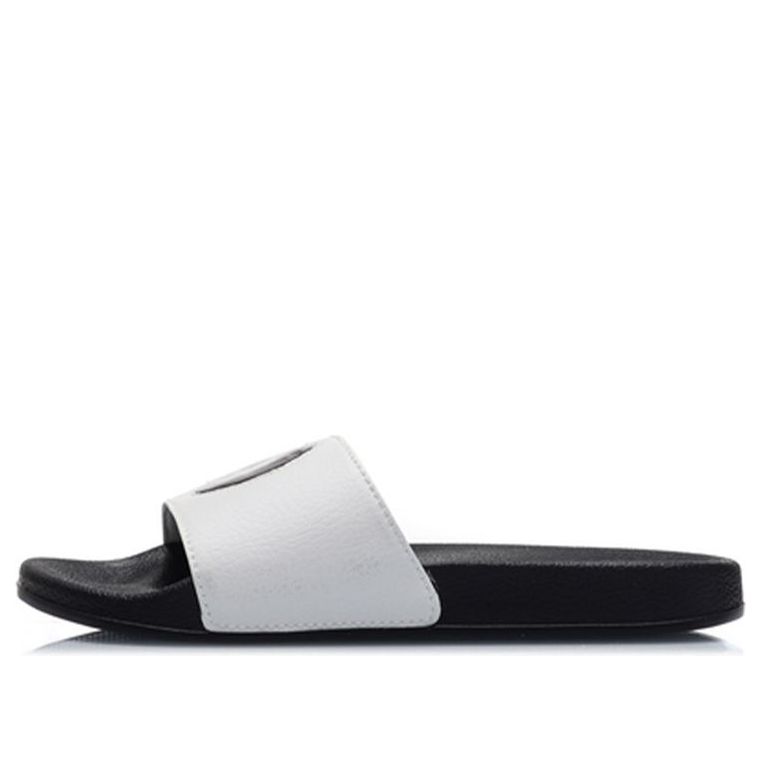 (WMNS) Li-Ning Lightweight Stylish Slippers 'Black White' AGAP012-7
