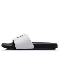 (WMNS) Li-Ning Lightweight Stylish Slippers 'Black White' AGAP012-7