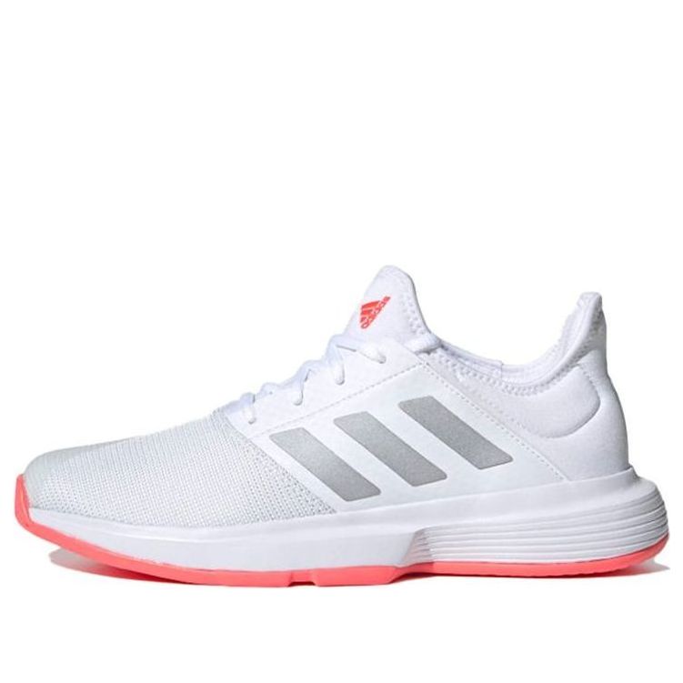 (WMNS) adidas Gamecourt White/Grey/Red FU8130