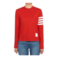 (WMNS) THOM BROWNE Long Sleeve T-Shirt 'Red' FJS103G-07862-600