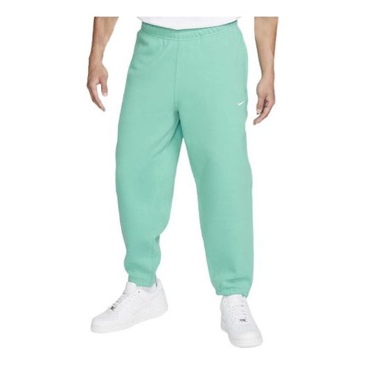 Men's Nike Solid Color Bundle Feet Casual Sports Pants/Trousers/Joggers Green DA0330-393