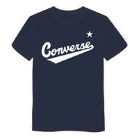 Men's Converse Classic Alphabet Pattern Short Sleeve Blue 10018235-467
