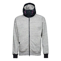 Converse Mixed Media Full Zip Sweatshirt Asia Sizing 'Grey' 10017907-A01