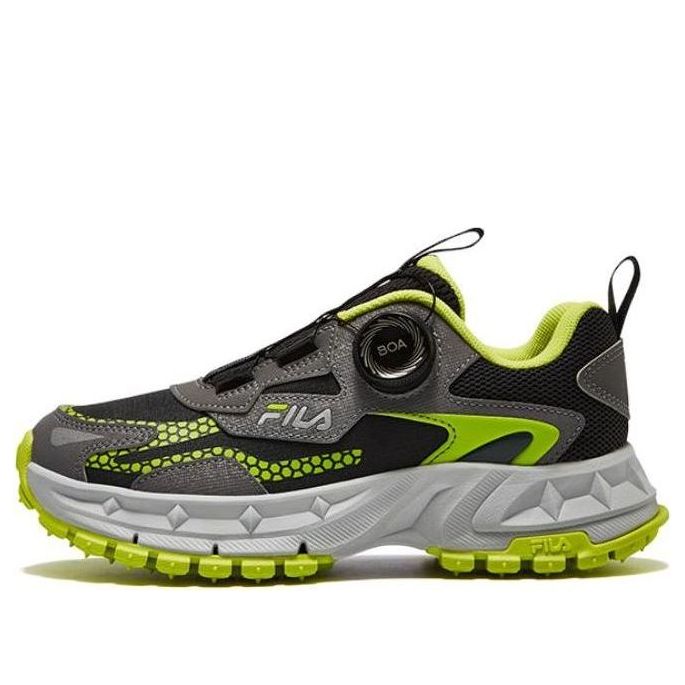(GS) FILA BOA Running Shoes 'Black Green Grey' K15B342503FQL