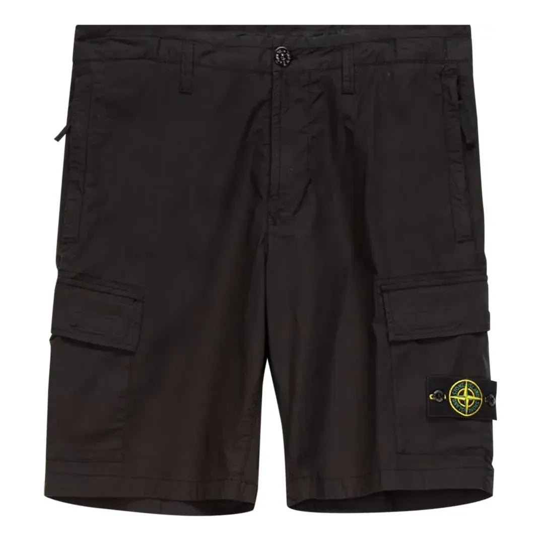 STONE ISLAND Cargo Bermuda Shorts 'Black' 7415L0803-V0029