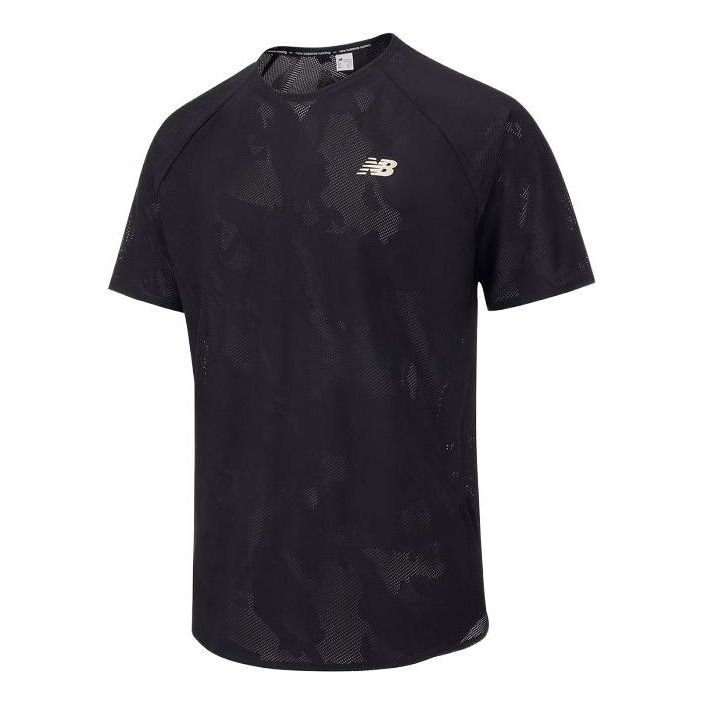 New Balance Q Speed Jacquard T-Shirt Asia Sizing 'Black' MT33281-BK