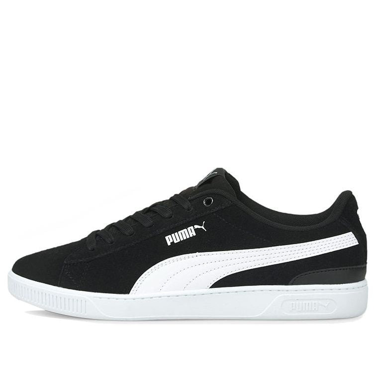 (WMNS) PUMA Vikky V3 Casual Skateboarding Shoes Black White 383023-01