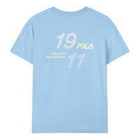 FILA Logo Printing Sports Short Sleeve Sky Blue A11M122106F-LB