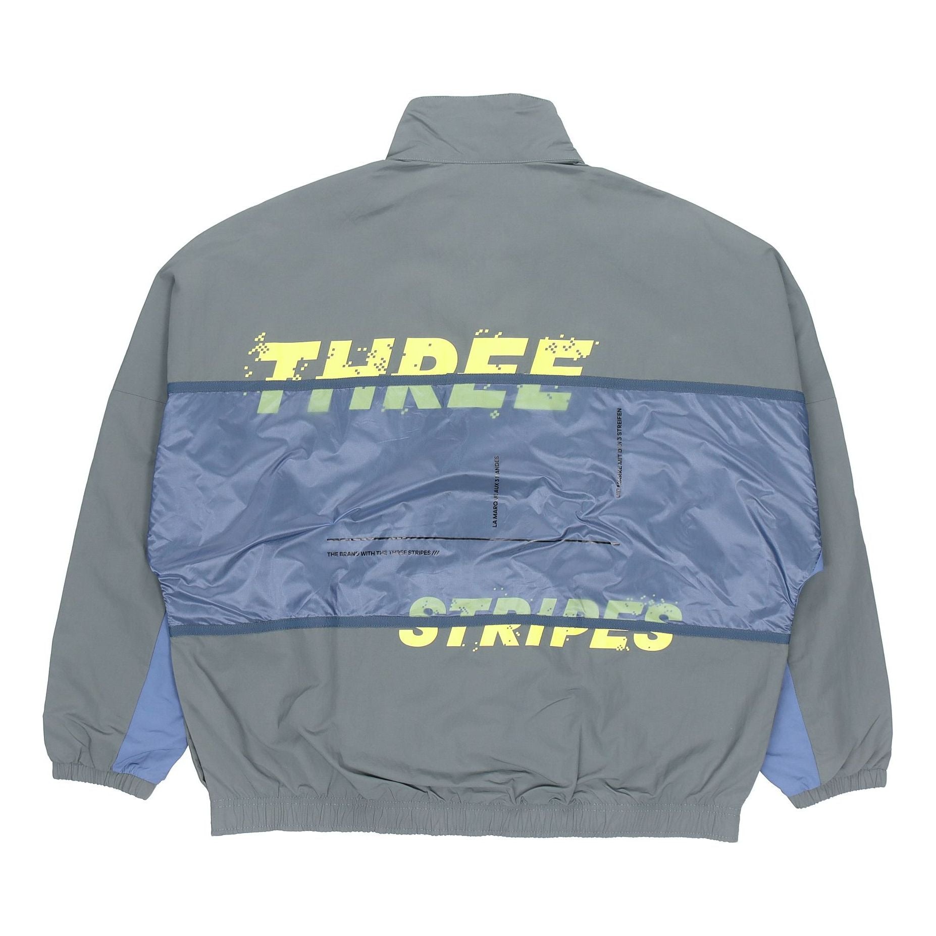 adidas M Wrd Wov Jkt Sports Loose Contrasting Colors Printing Woven Stand Collar Jacket Blue GL8682