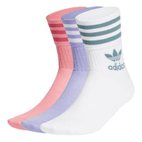 adidas Enjoy Summer Mid Cut Crew Socks 3 Pairs 'Multi Color' GN3080